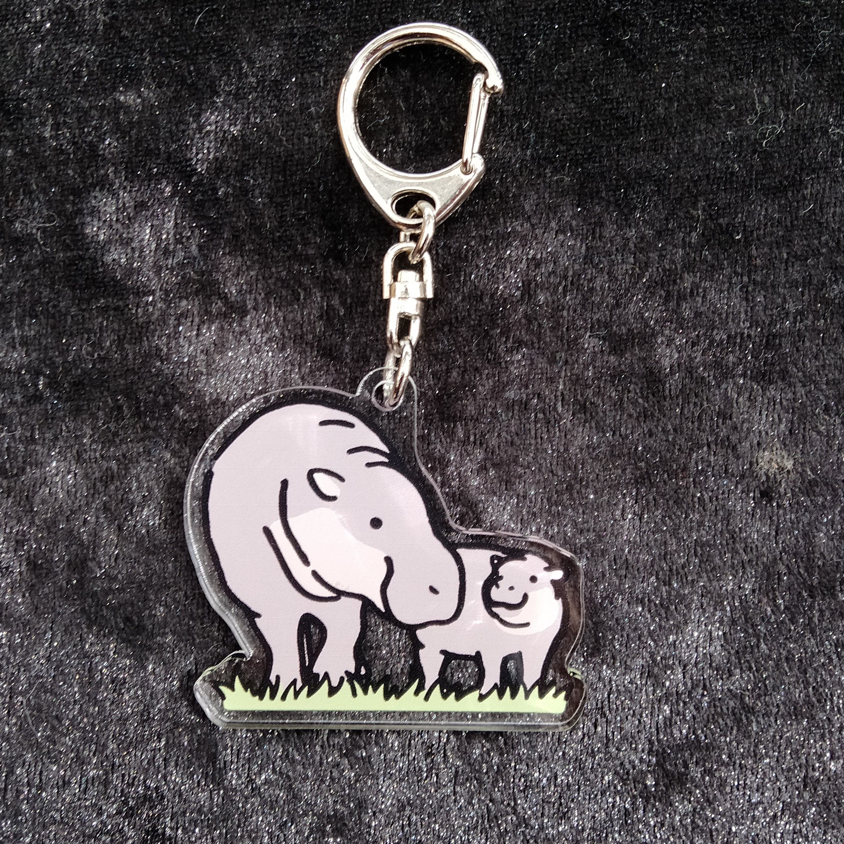 親子キーホルダー コビトカバ | 神戸どうぶつ王国NS